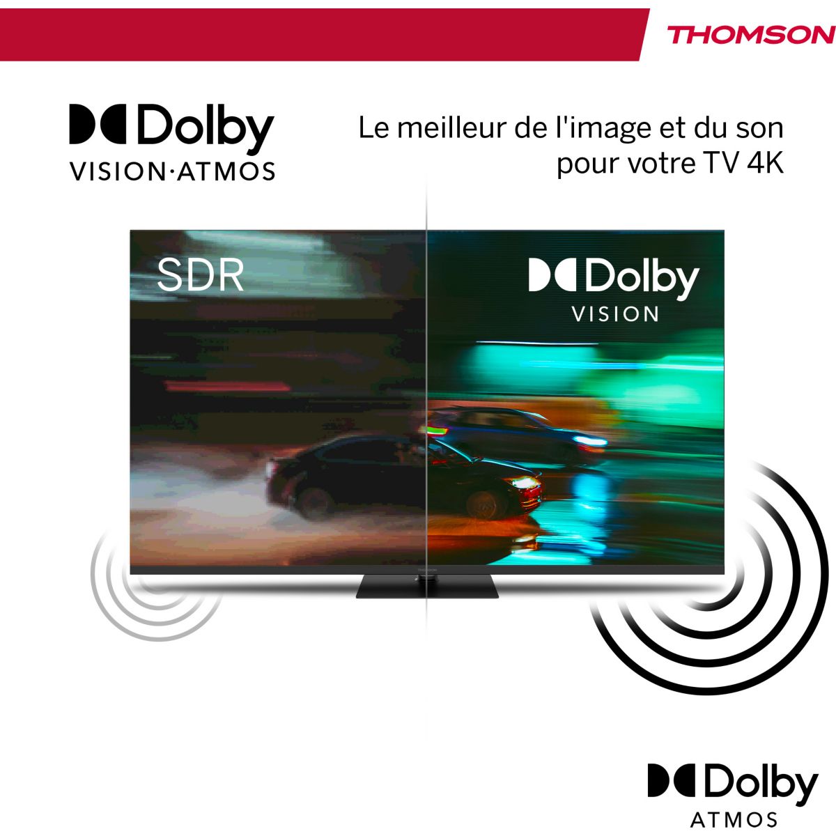 TV Mini LED 55MG7C15 - 55 pouces ( 139 cm ) noir, THOMSON