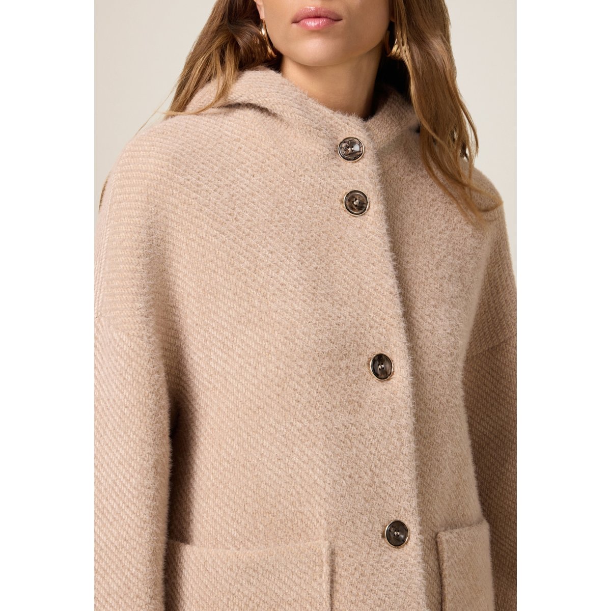 Manteau court beige, OLTRE