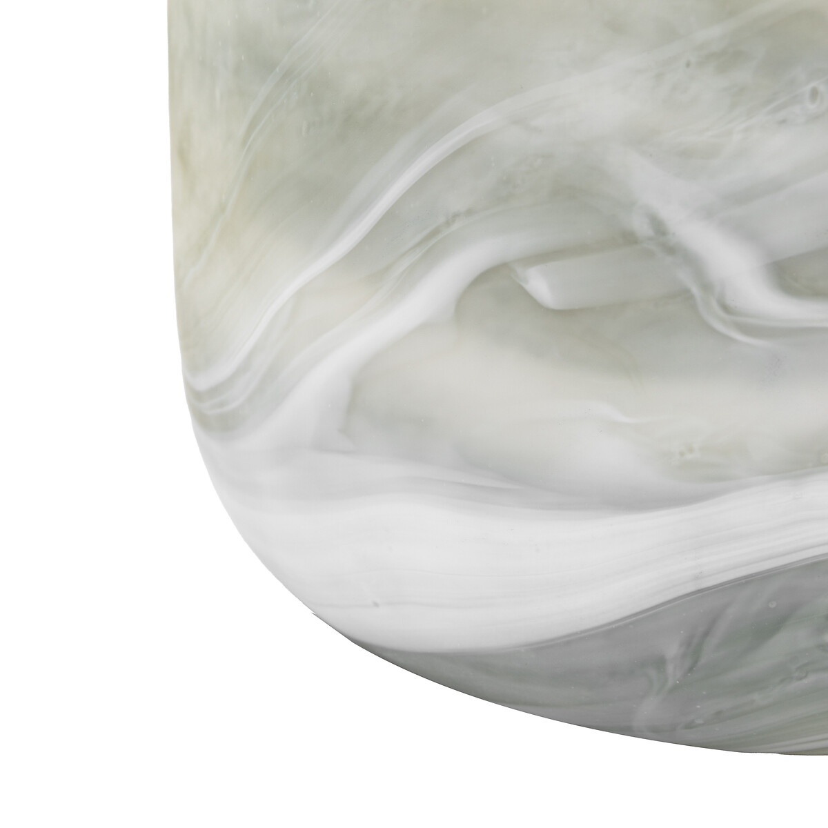Caldeira Wide Handblown Glass Vase green, ÉDITÉ