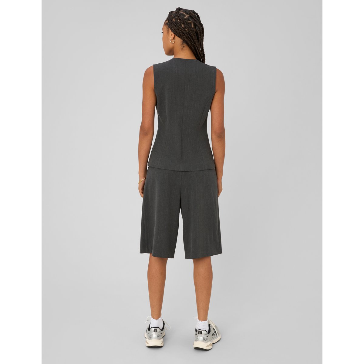 Bermuda tailleur gris anthracite, BZB
