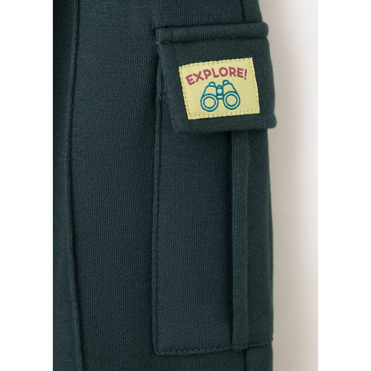Pantalon jogger cargo vert foncé, MANGO BABY