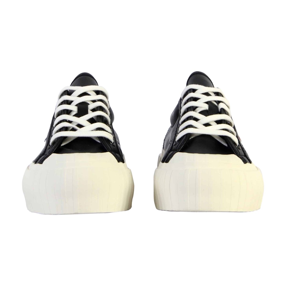 Basket à Lacet Superga Stripe Webbing noir-blanc, SUPERGA