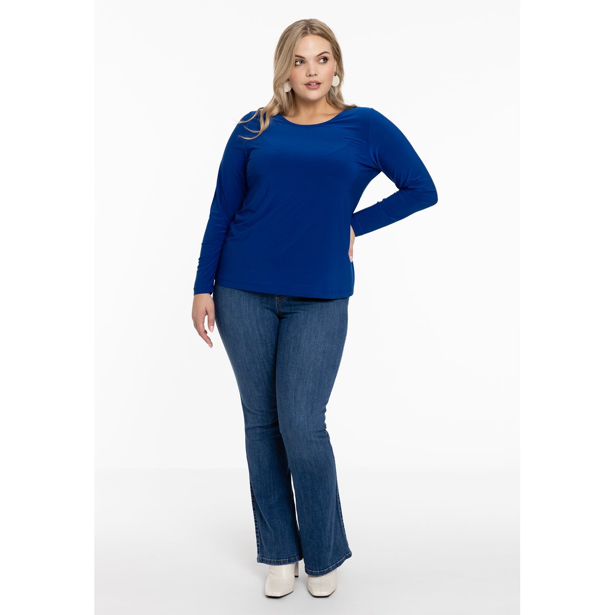 Tunique avec manches longues indigo, YOEK