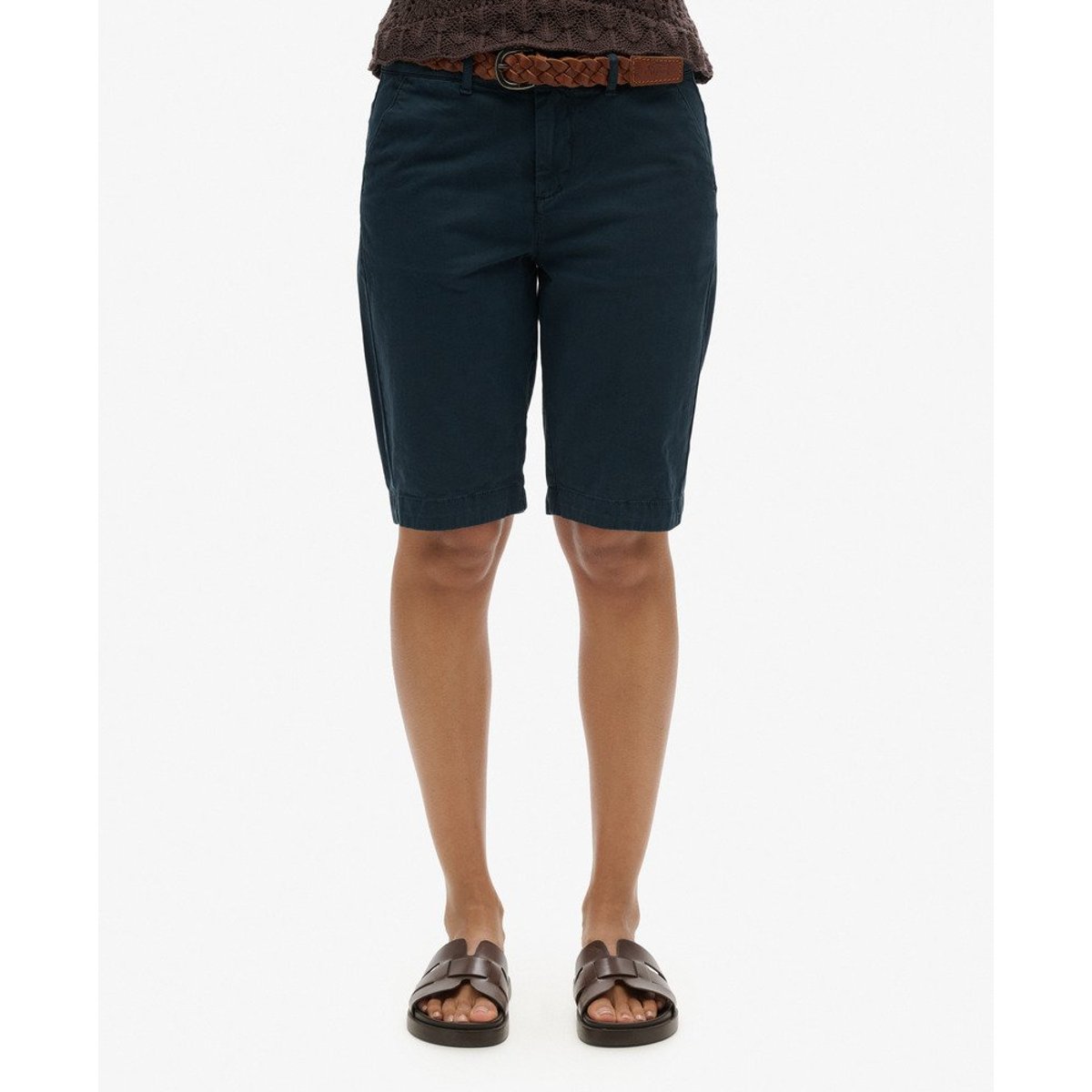 Short chino City bleu nuit foncé, SUPERDRY