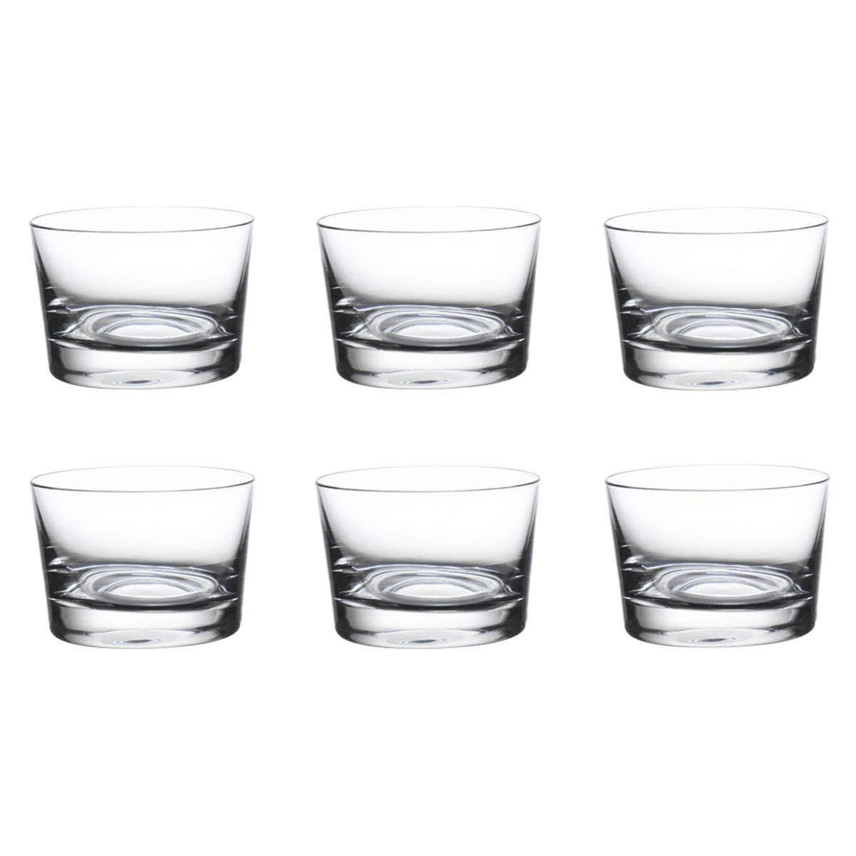 Boîte de 6 mises en bouche Droit transparent / cristal, RONA