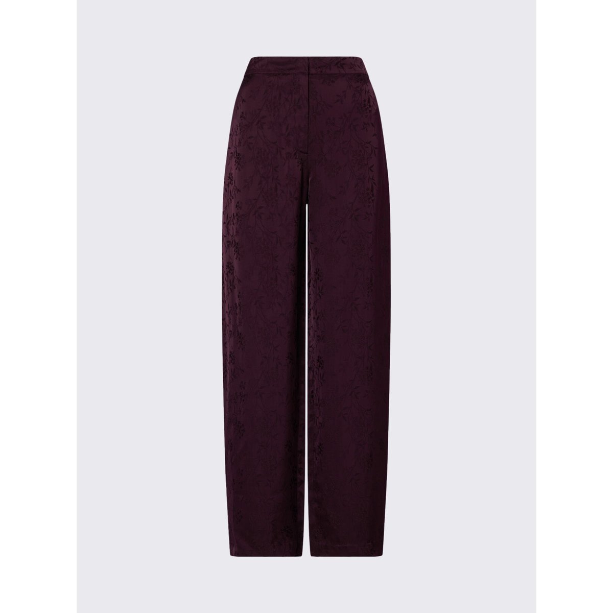 Pantalon ballon en satin jacquard aubergine, LIU JO