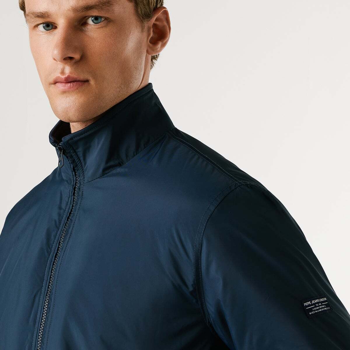 Veste Harrington À Col Montant bleu dulwich, PEPE JEANS
