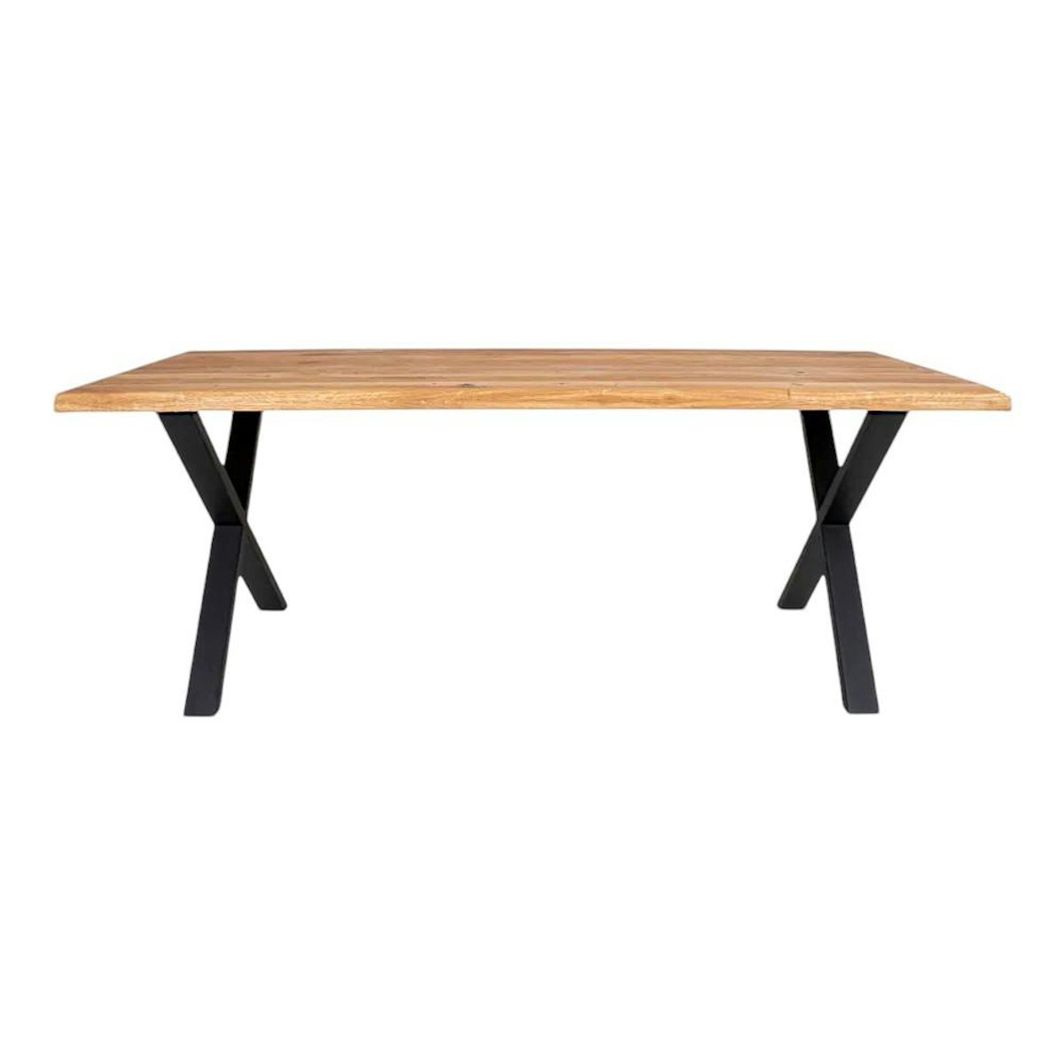 Ensemble table et chaises grises microfibre (lot de 7 pièces) SAVONE bois naturel, PIER IMPORT