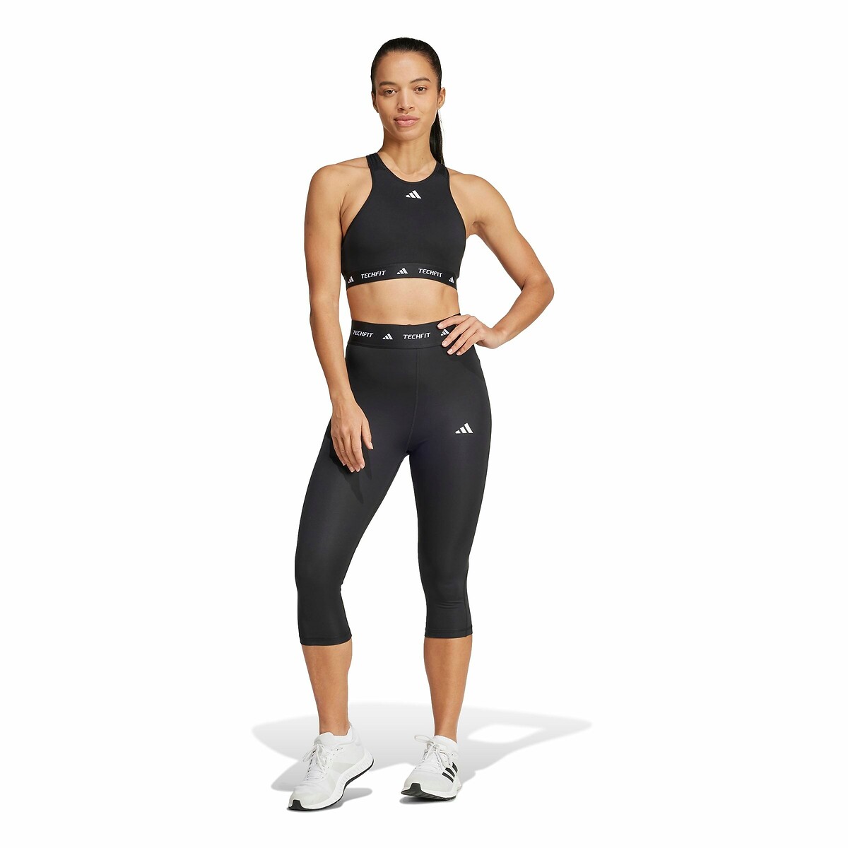 Legging de sport 3/4 TECHFIT noir, adidas Performance