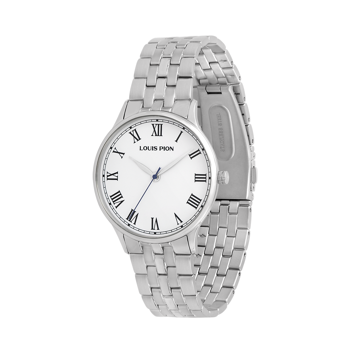 Montre Analogique  HECTOR argenté blanc argenté, LOUIS PION