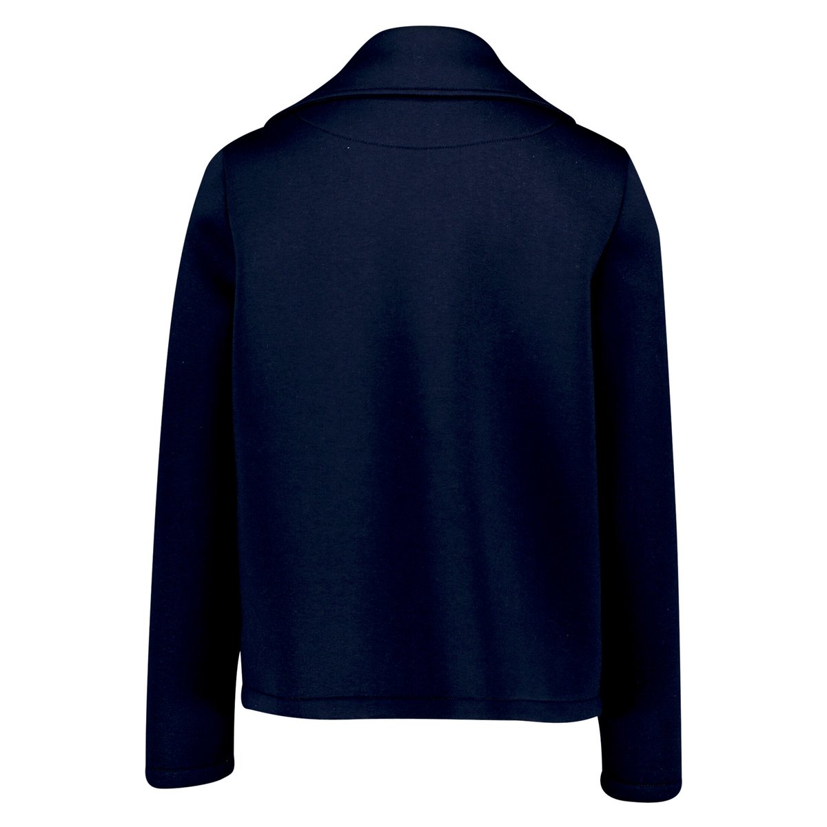 Veste blazer à col à revers bleu foncé, AMBER & JUNE