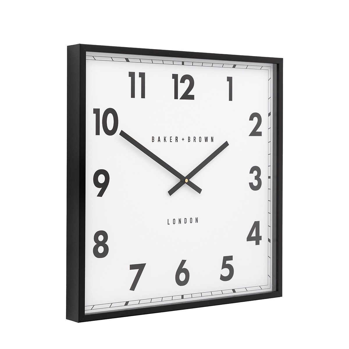 Buxton Wall Clock 50cm black, SO'HOME