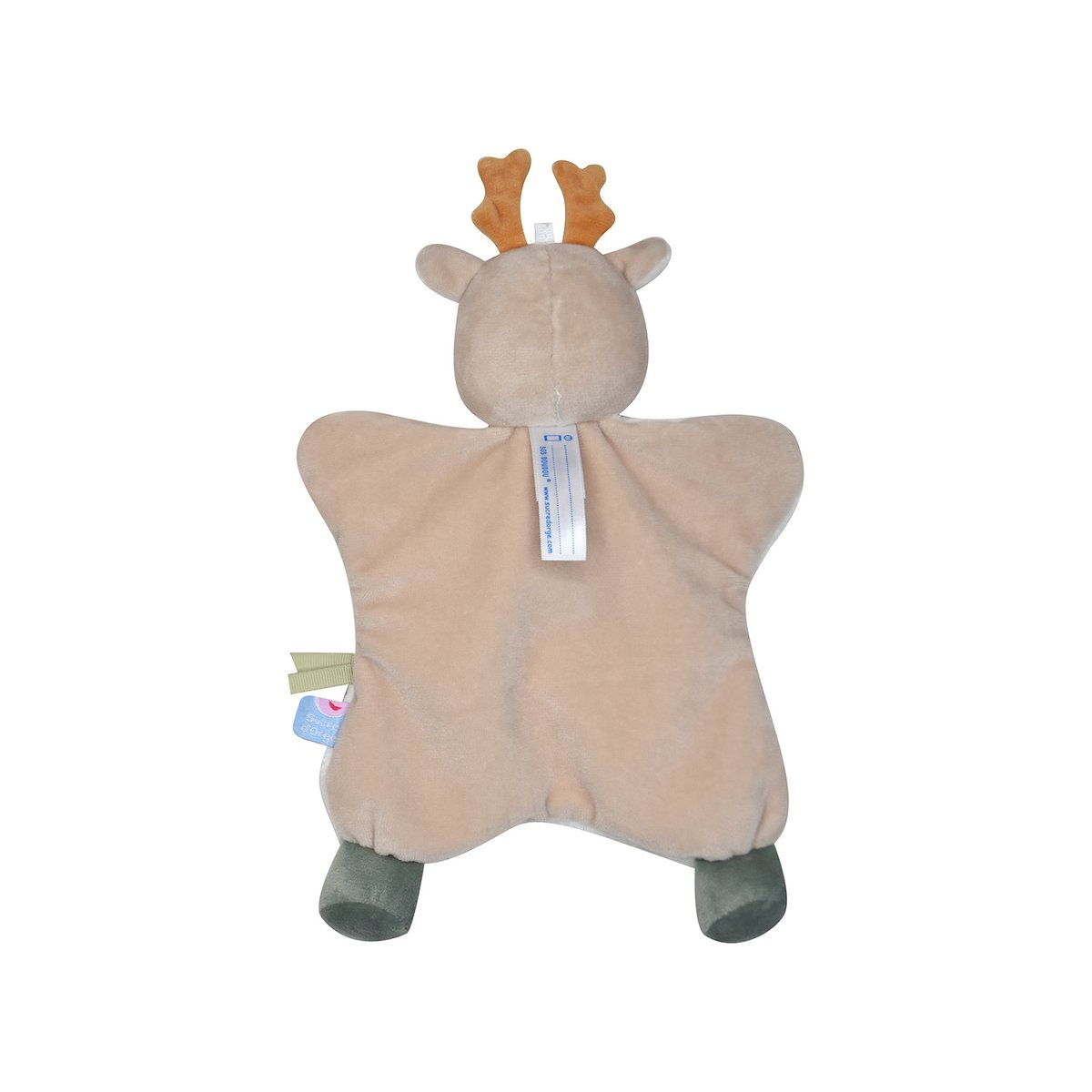 Doumou tetinou cerf velours doux beige, SUCRE D'ORGE