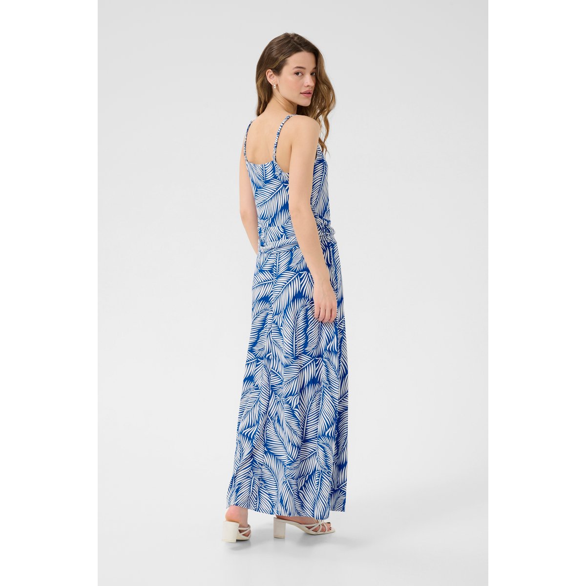 Accessories bleu/blanc floral blue/chalk palm leafs, KAFFE