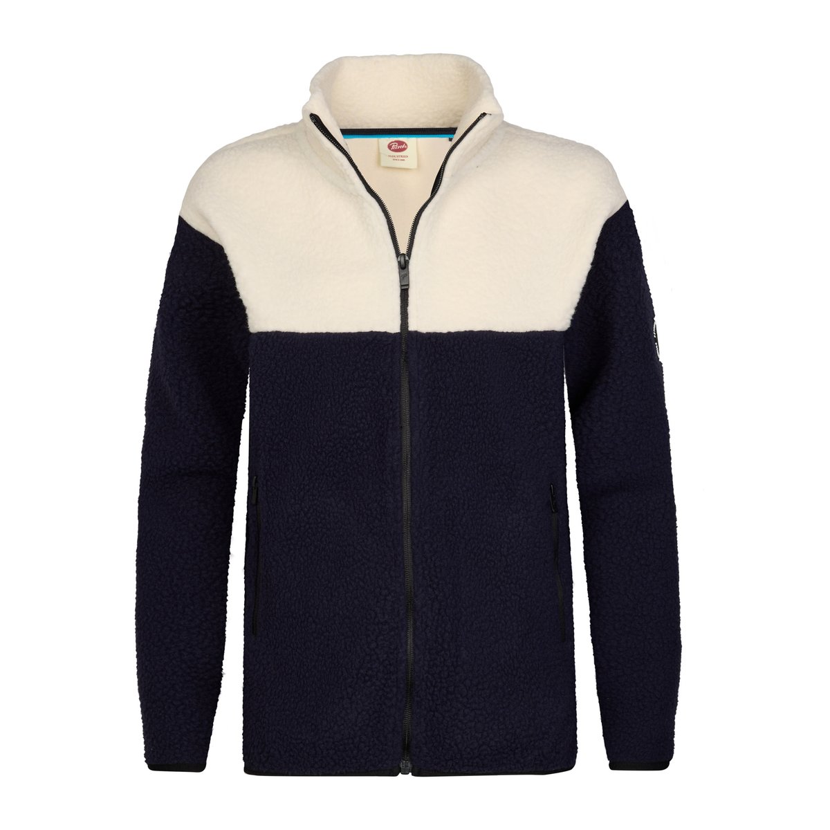 Veste zippée en sherpa forgehaven bleu royal navy, PETROL INDUSTRIES