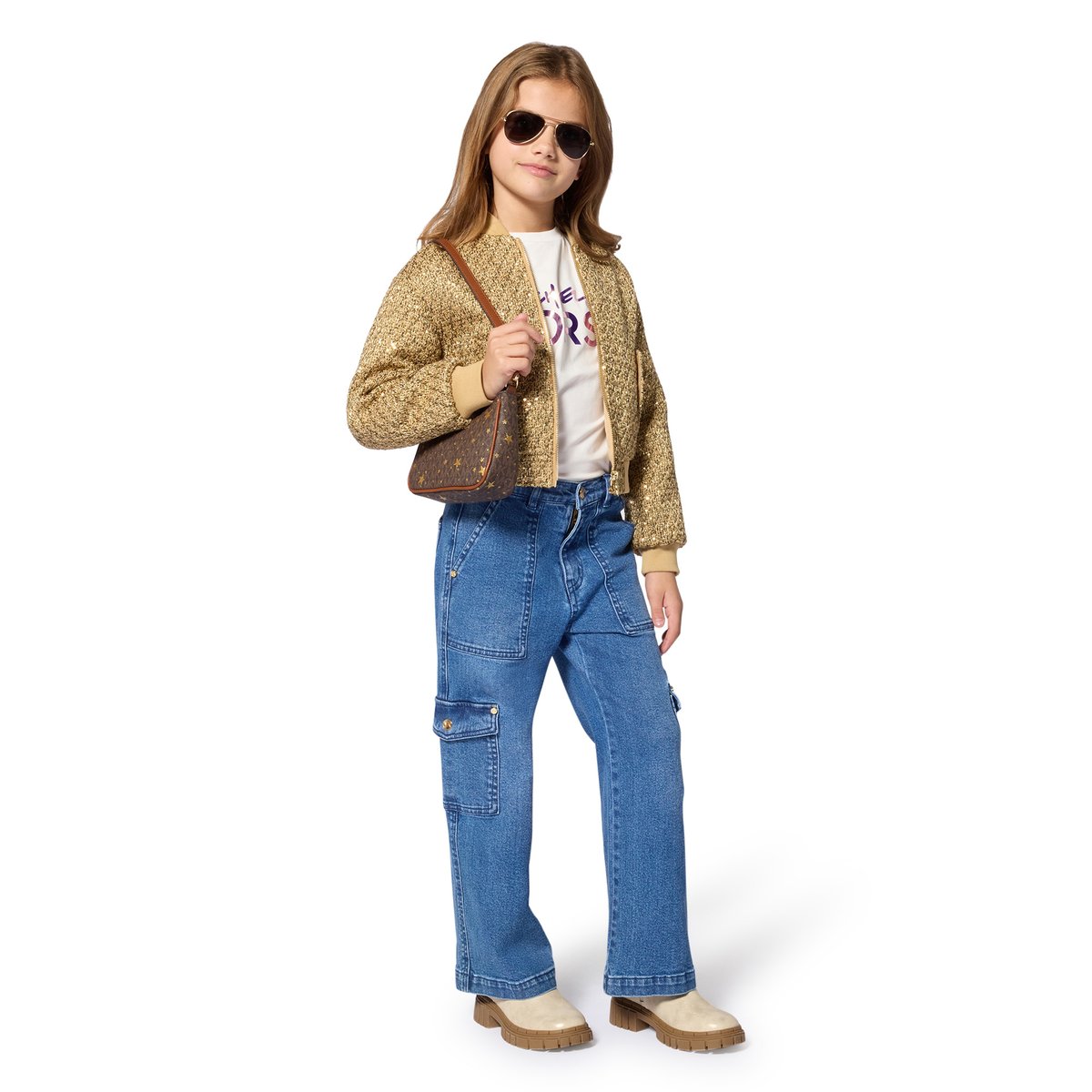Veste en teweed aspen gold, MICHAEL KORS