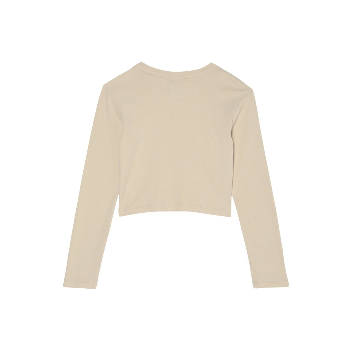 Haut manches longues LOWCASE CROP beige oat milk, ELEMENT