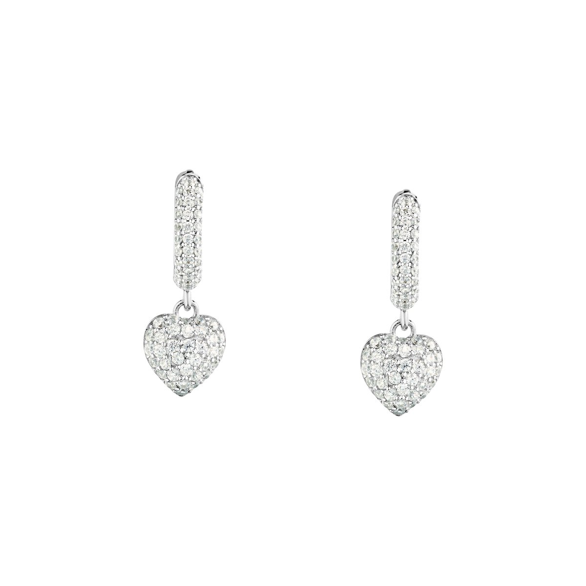 Boucles d'oreilles en Zircon/cubic Zirconia/recycled Silver 925/1000 et Zircon argent, MORELLATO