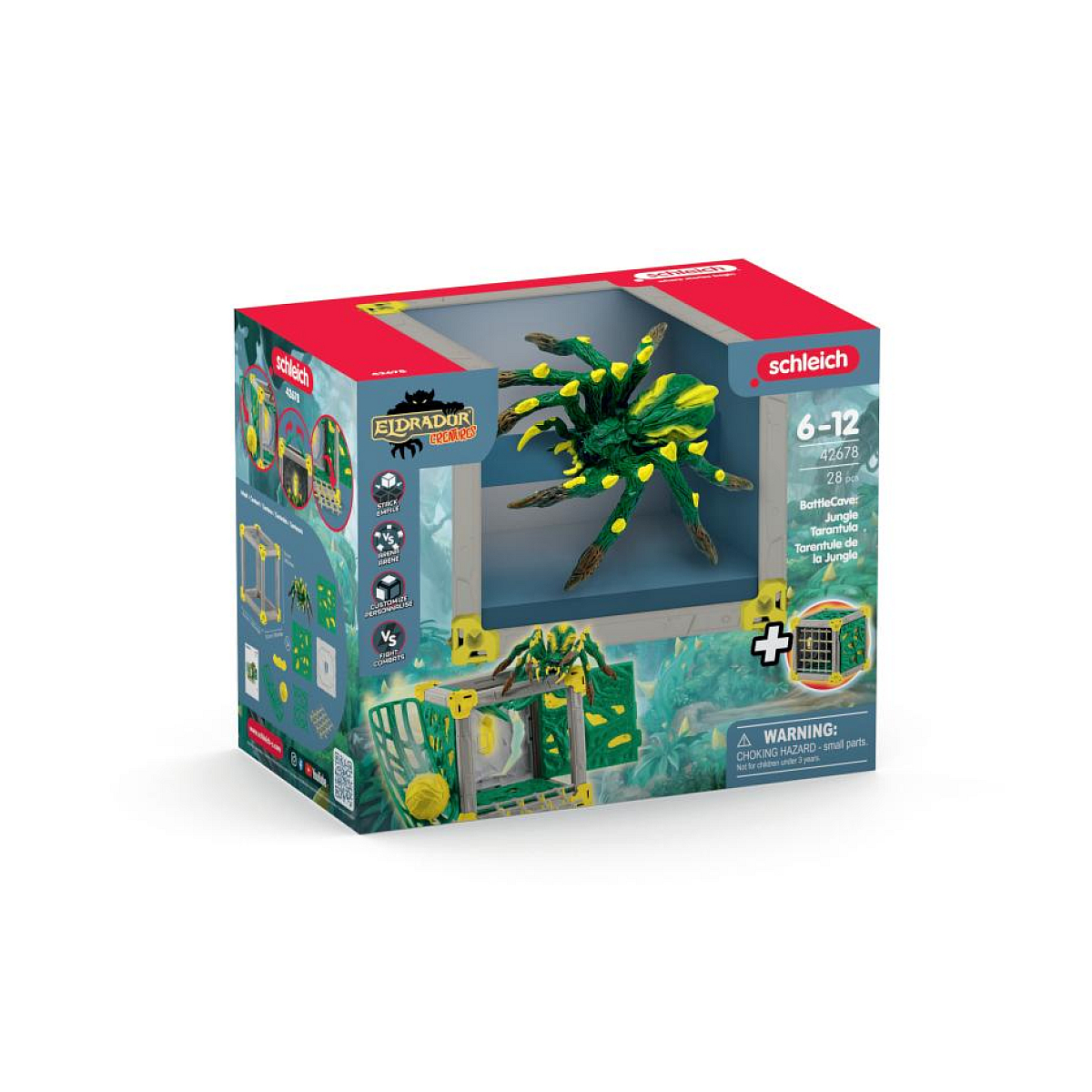 Battlecave tarentule de la jungle multicolore, SCHLEICH