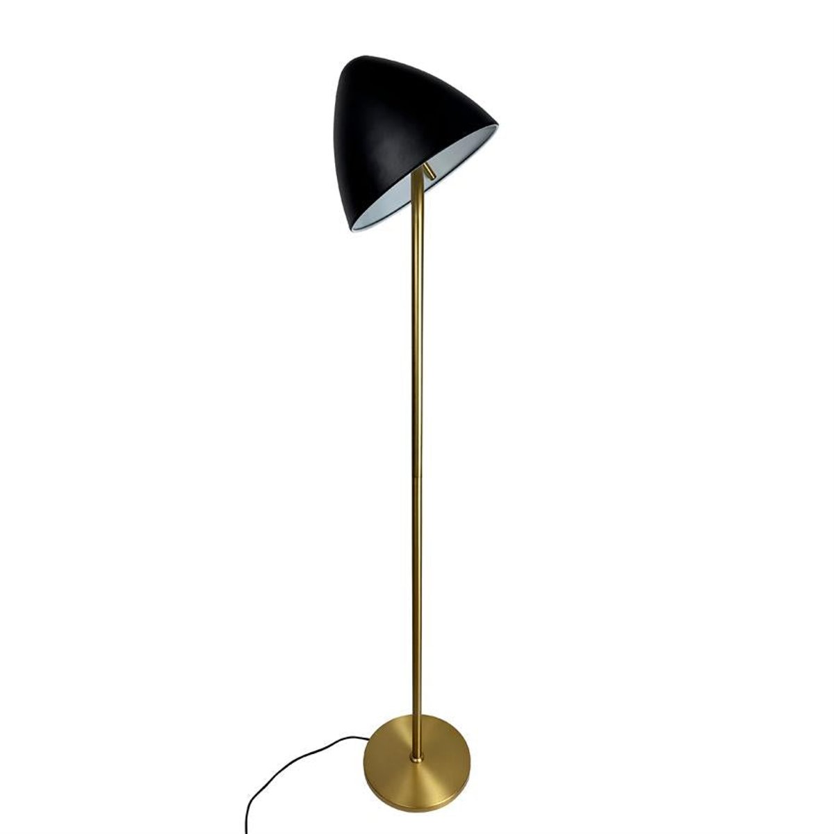 Lampadaire en Métal, noir et laiton OULU noir, laiton, DYBERG LARSEN