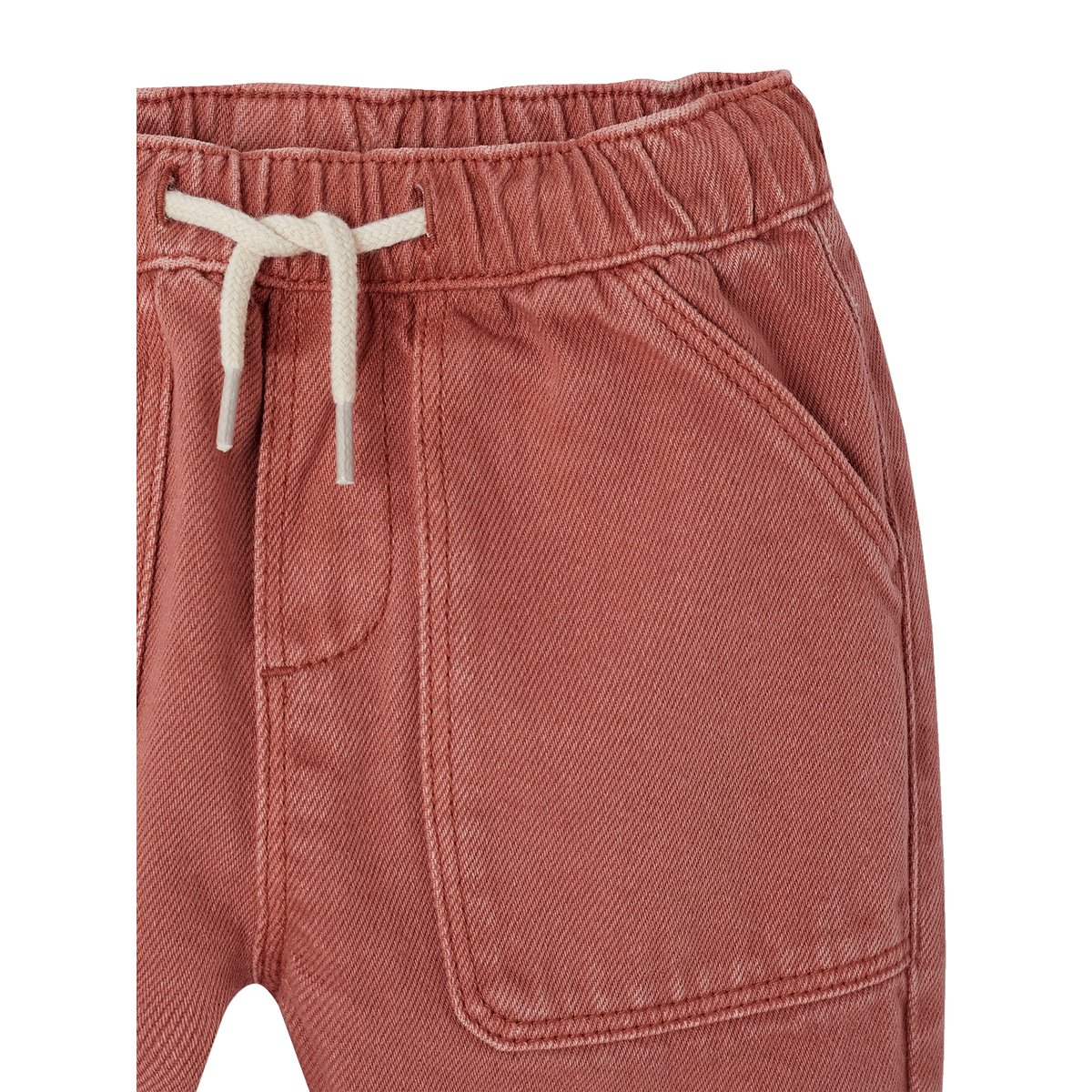 Pantalon taille élastiquée bébé argile, VERTBAUDET
