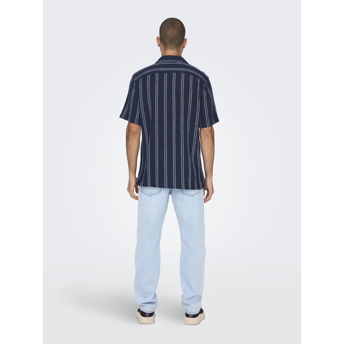 Chemisette rayée dark navy, ONLY & SONS