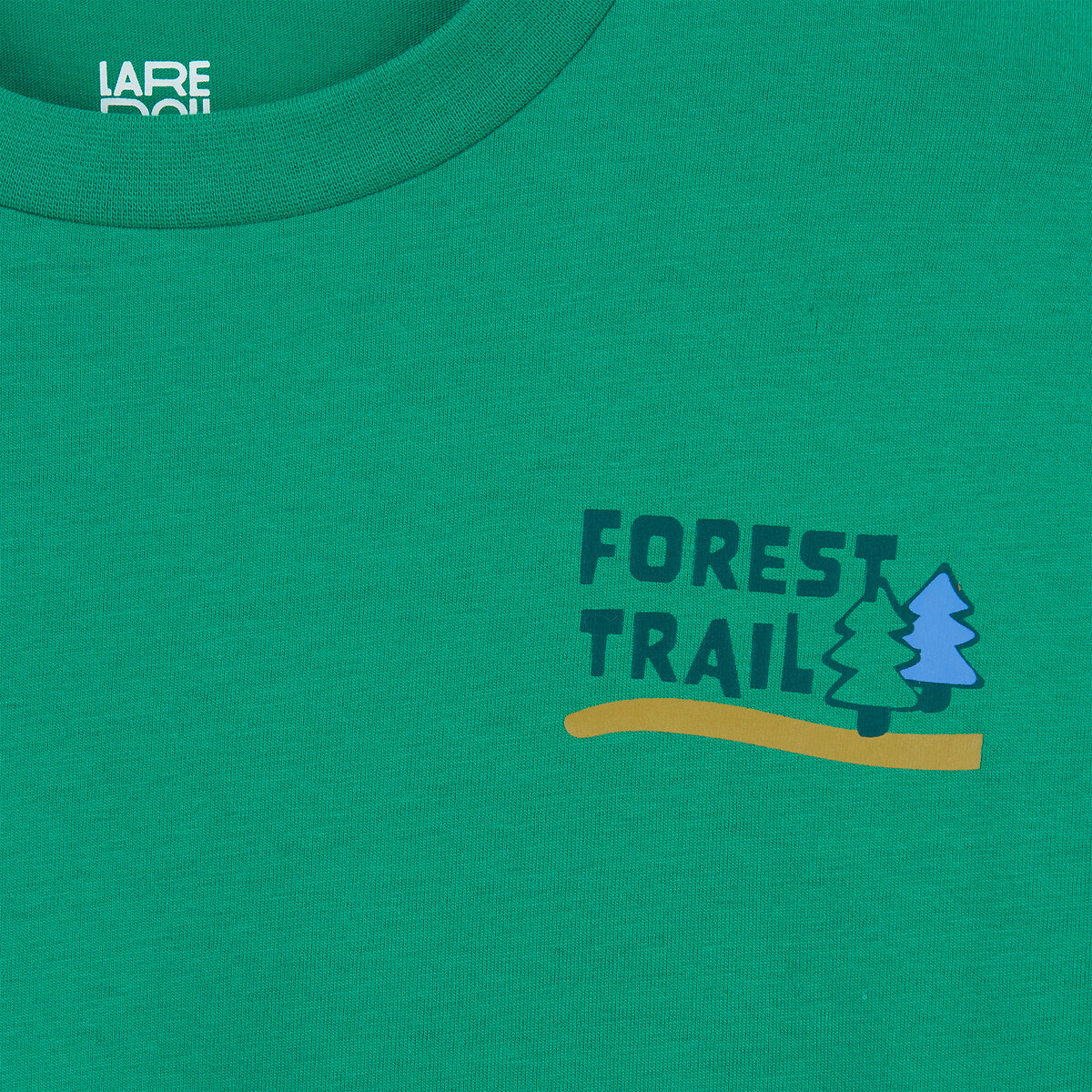 T-Shirt mit Rundhalsausschnitt, langen Ärmeln, Walddruck grün, LA REDOUTE COLLECTIONS