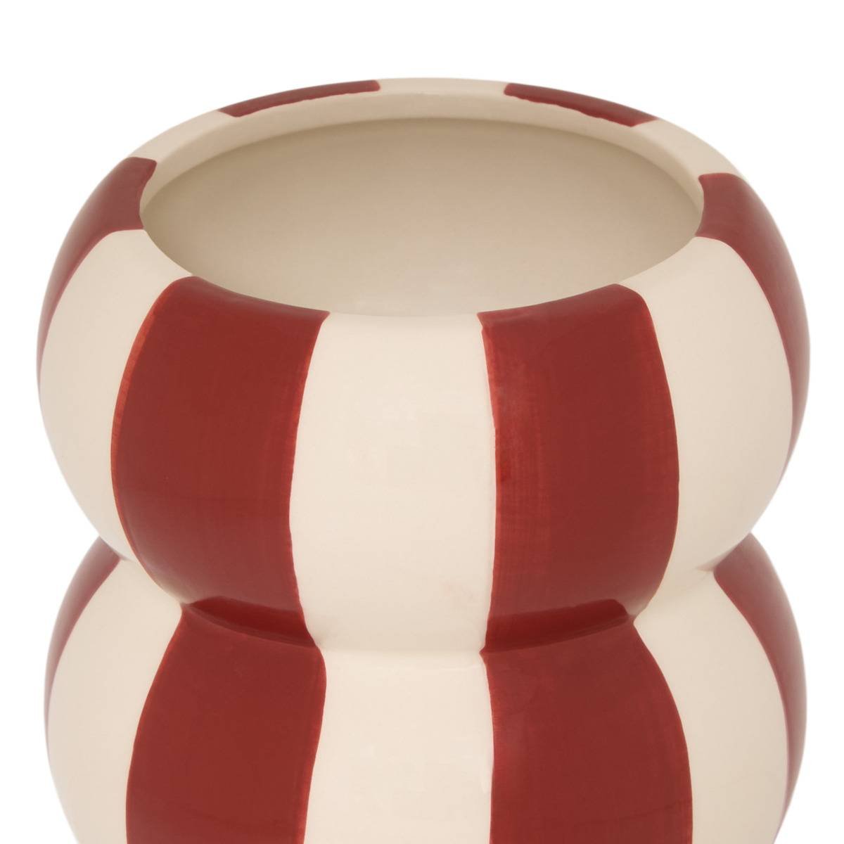Vase en dolomite NEYA rouge, ATMOSPHERA