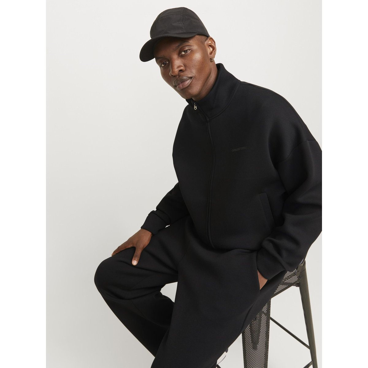 Sweat À Fermeture Éclair noire - black, JACK & JONES