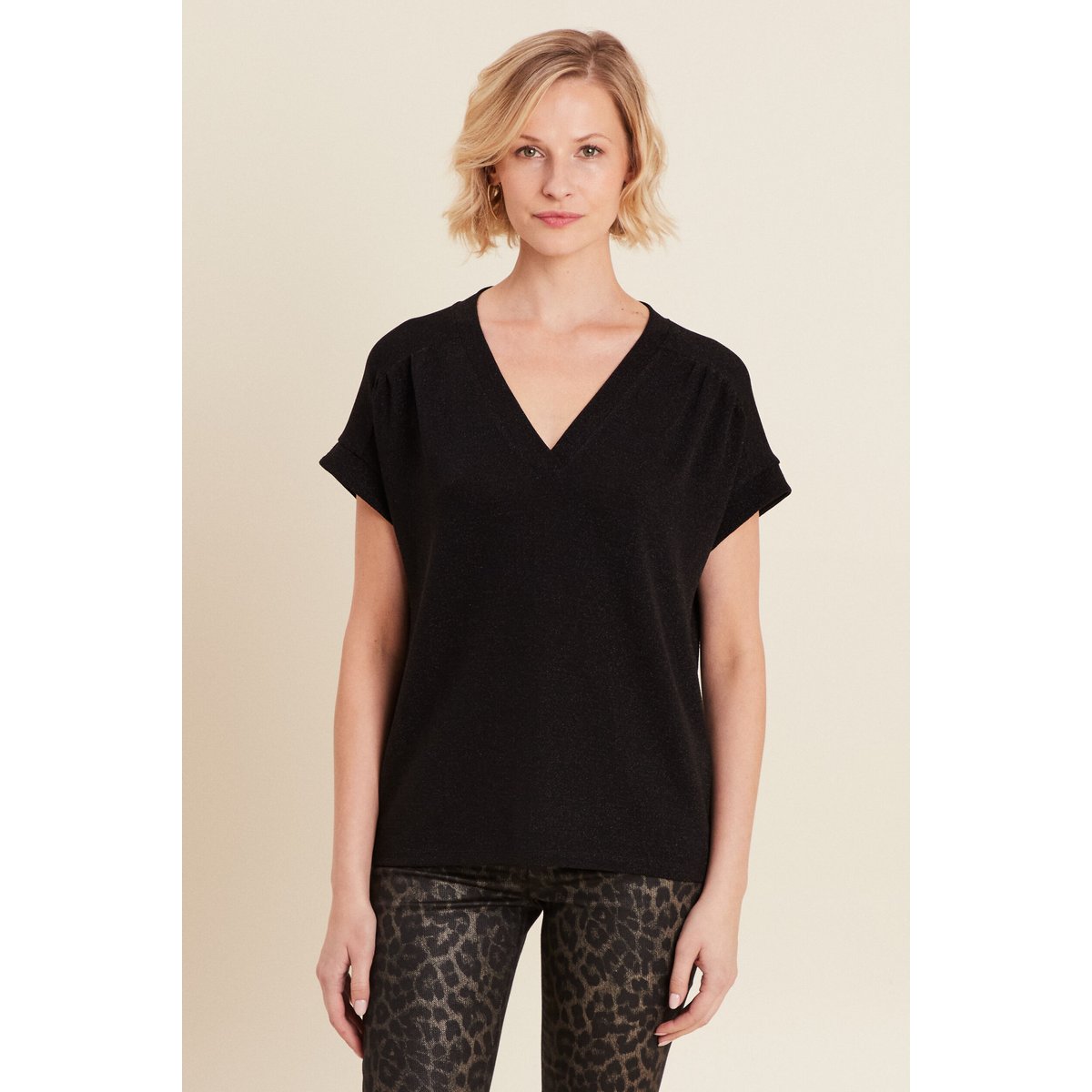 T-shirt manches courtes noir, BREAL