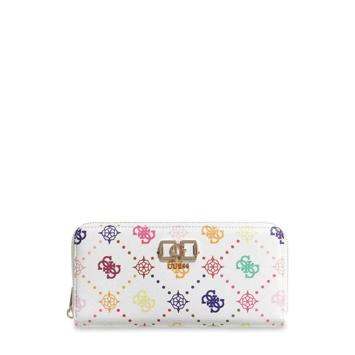 Portefeuille Emelie Logo fantaisie multicolore, GUESS