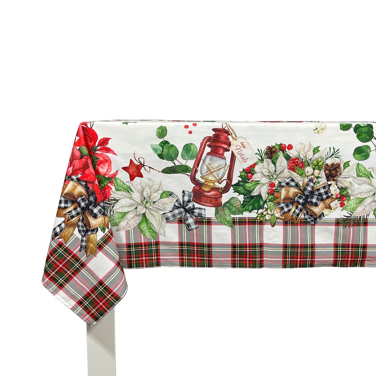 Nappe de NOËL RIBBON blanc/vert, NAF NAF HOME