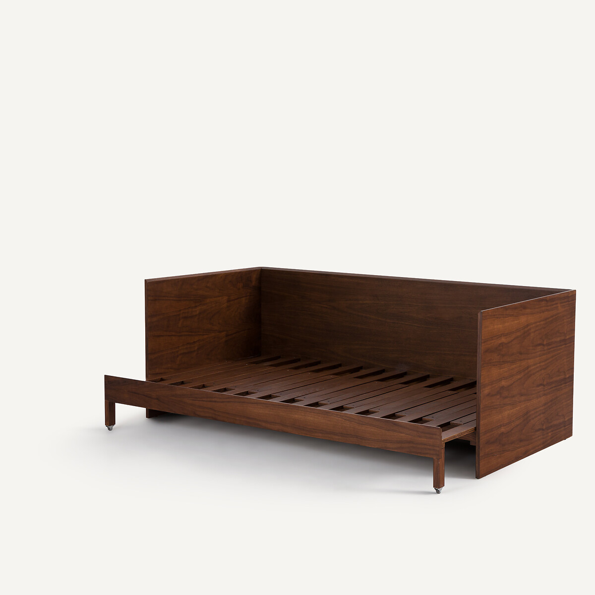 Lit banquette gigogne plaqué noyer, WORKING noyer, AM.PM
