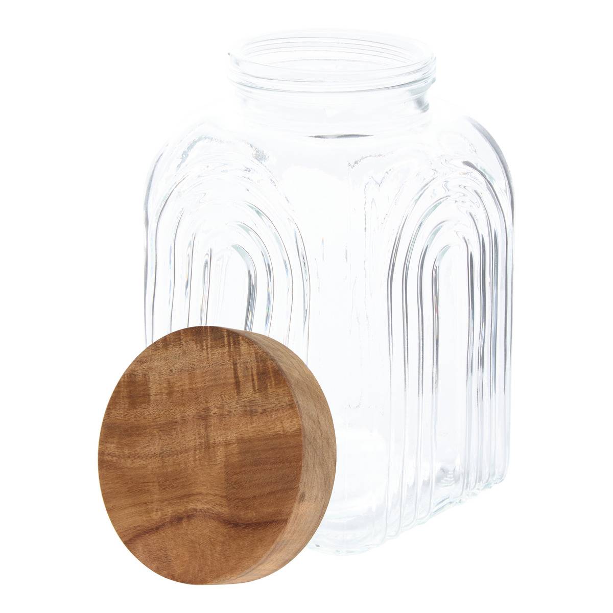 Bocal en verre 4L ARCHE transparent, 5FIVE SIMPLY SMART