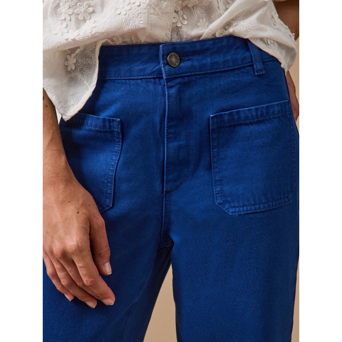 Jean flare Lou coton biologique outremer, CYRILLUS