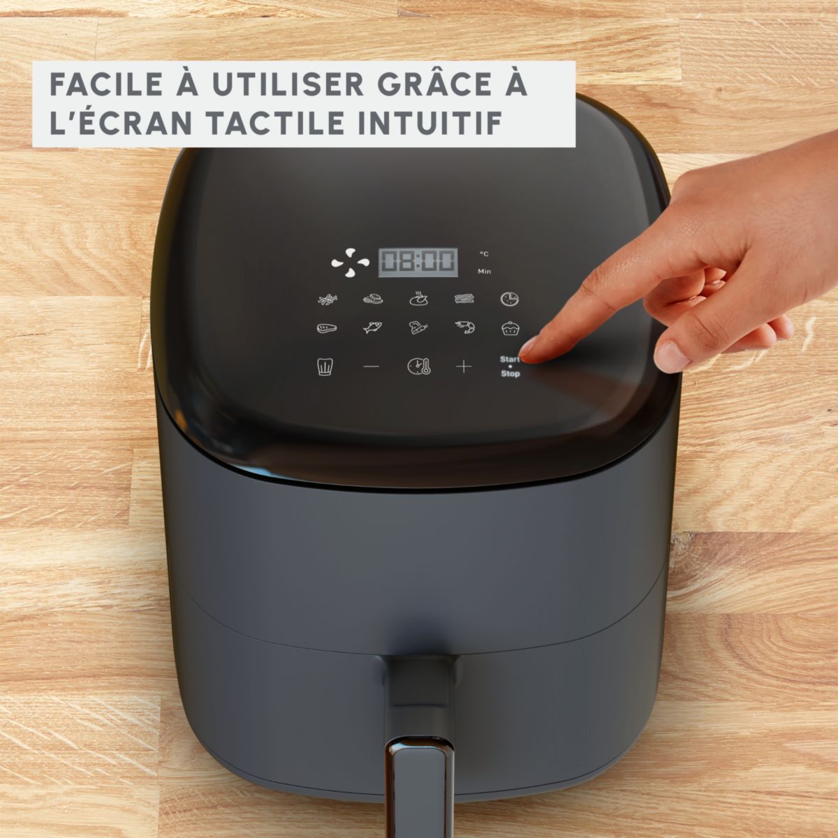 Friteuse sans huile Easy fry max 5L EZ245B20 couleur unique, MOULINEX