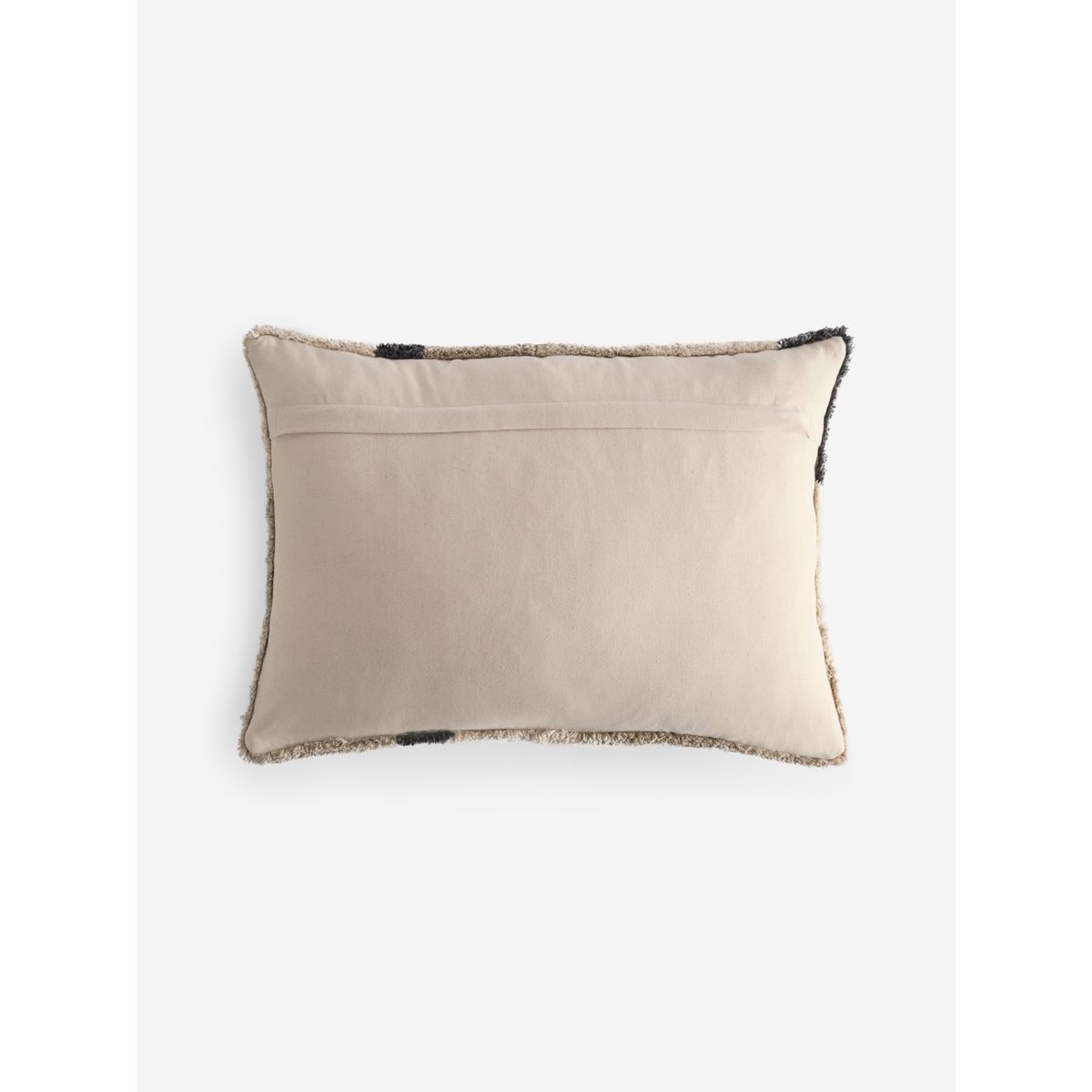 Coussin à motif rivière berbère abstrait noir/blanc, NEXT