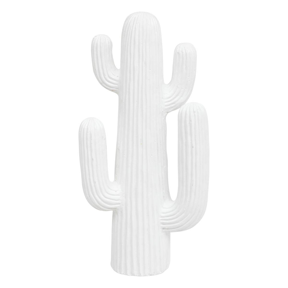 Cactus déco RODRIGO blanc, ATMOSPHERA
