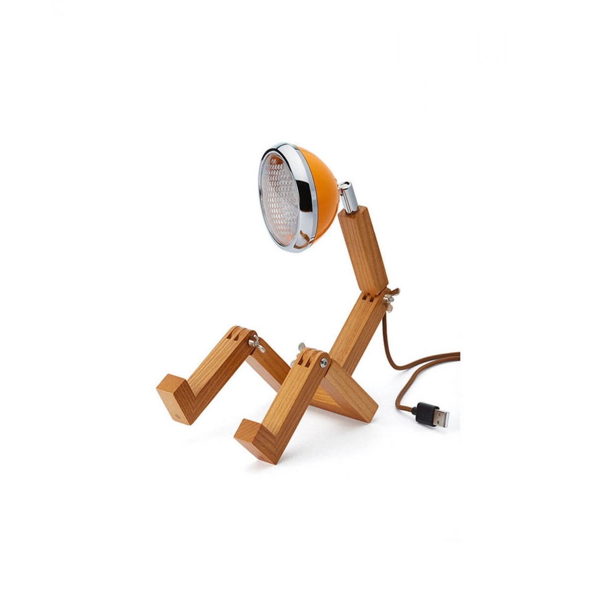 Lampe Mr Wattson mini Fashion orange, D'ARPEJE