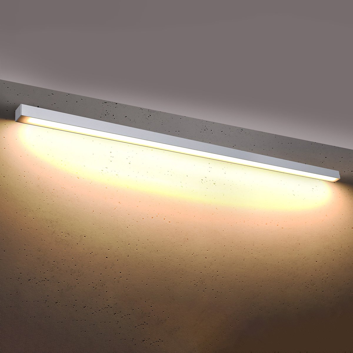 Applique murale Aluminium Blanc LED 1 Pinne blanc, EDEN