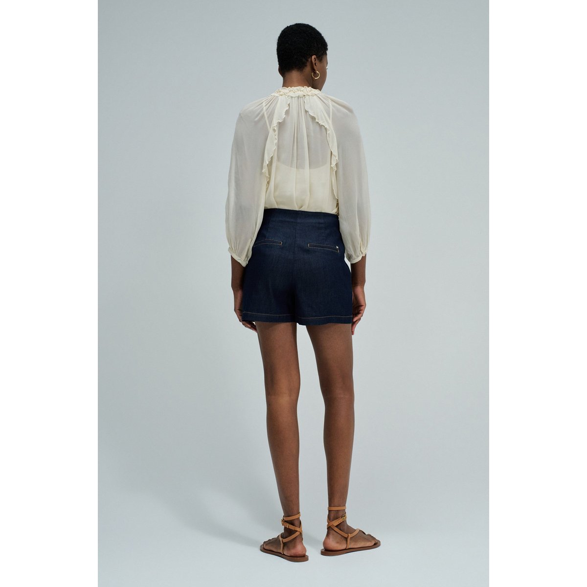 SKORT EN LIGHTDENIM bleu foncé, SALSA JEANS