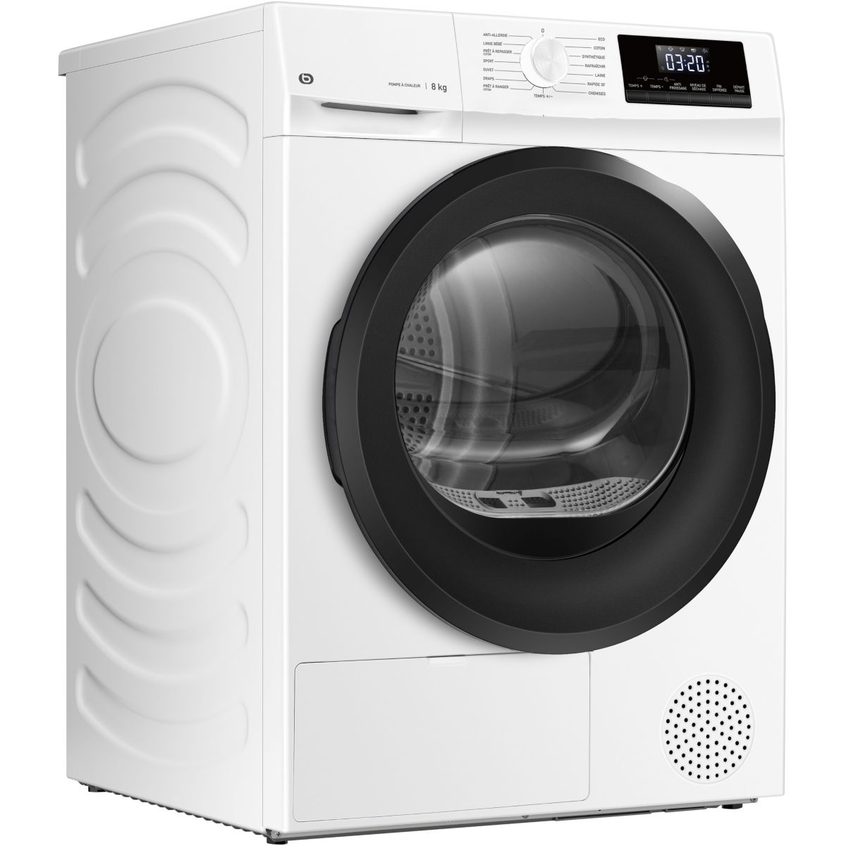 Sèche linge pompe à chaleur ESLHP8-4b couleur unique, ESSENTIEL B
