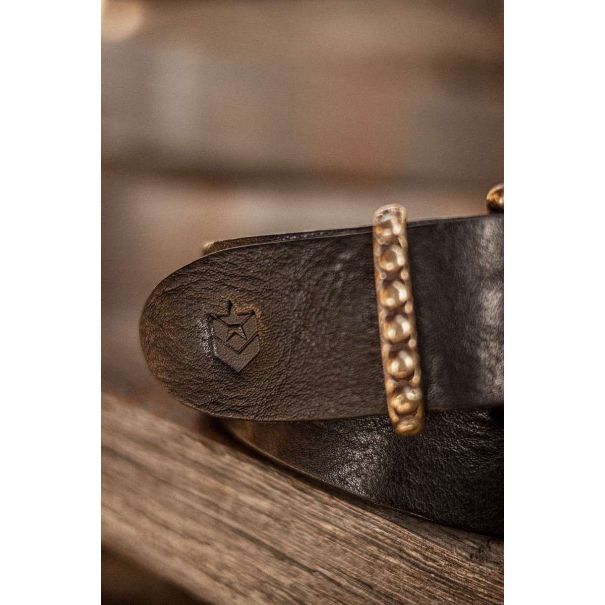 Ceinture cuir noir, FREEMAN T. PORTER