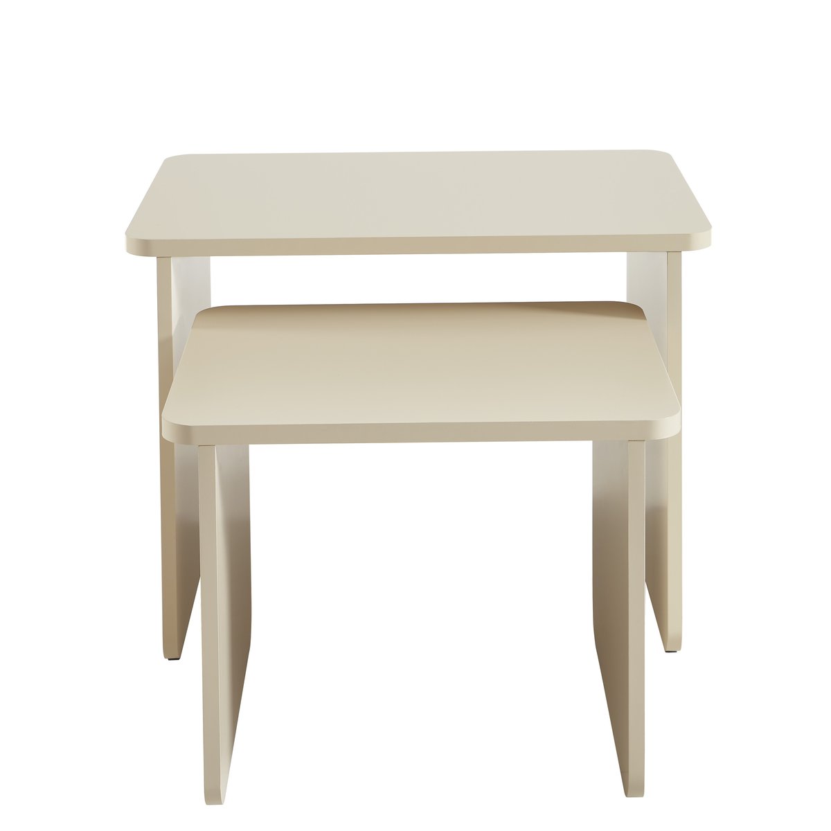 Tables basses gigognes AKKA beige, BAÏTA