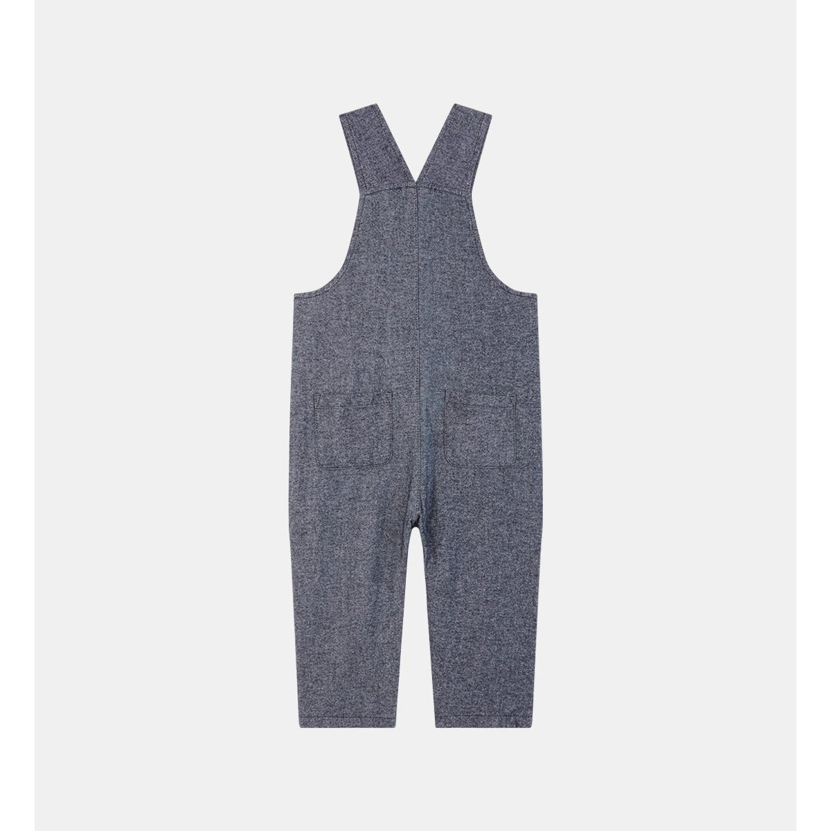 Salopette kaguy bis coton chiné bleu, CADET ROUSSELLE