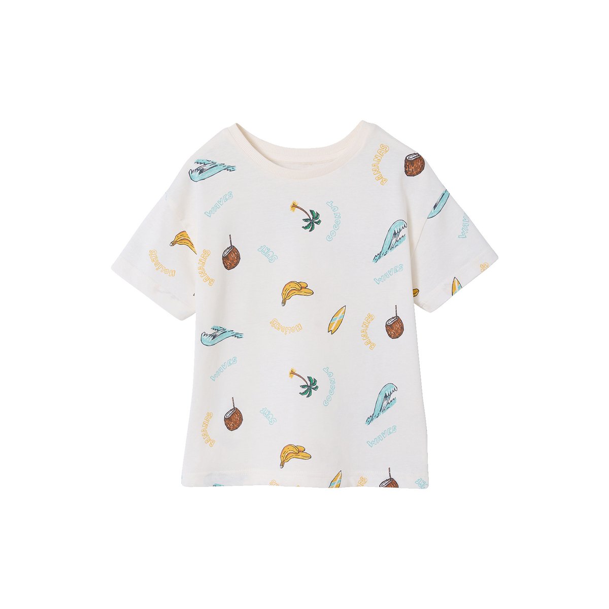 T-shirt manches courtes blanc, VERTBAUDET