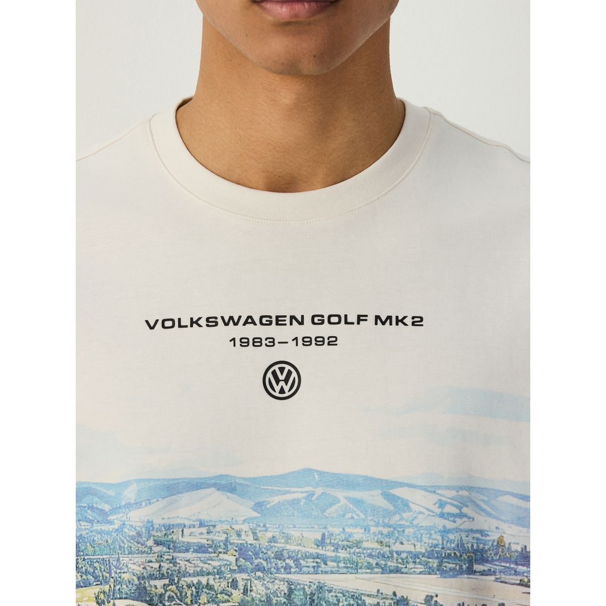 T-shirt à imprimé graphique volkswagen impression de golf blanche, NEXT