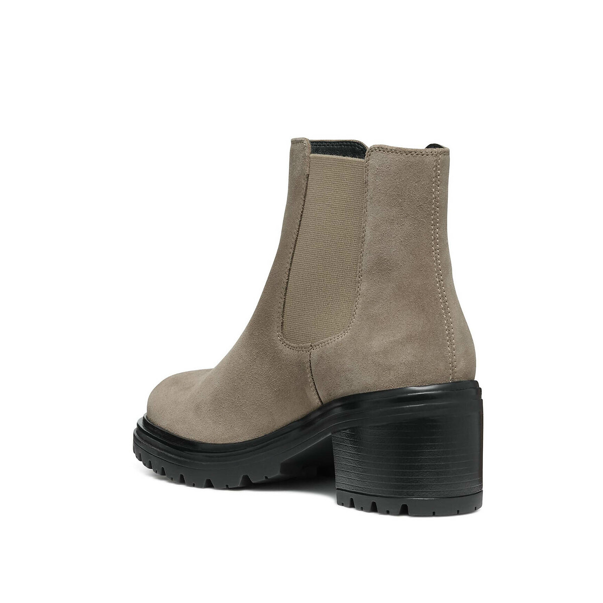 Damiana Breathable Chelsea Boots in Suede taupe, GEOX