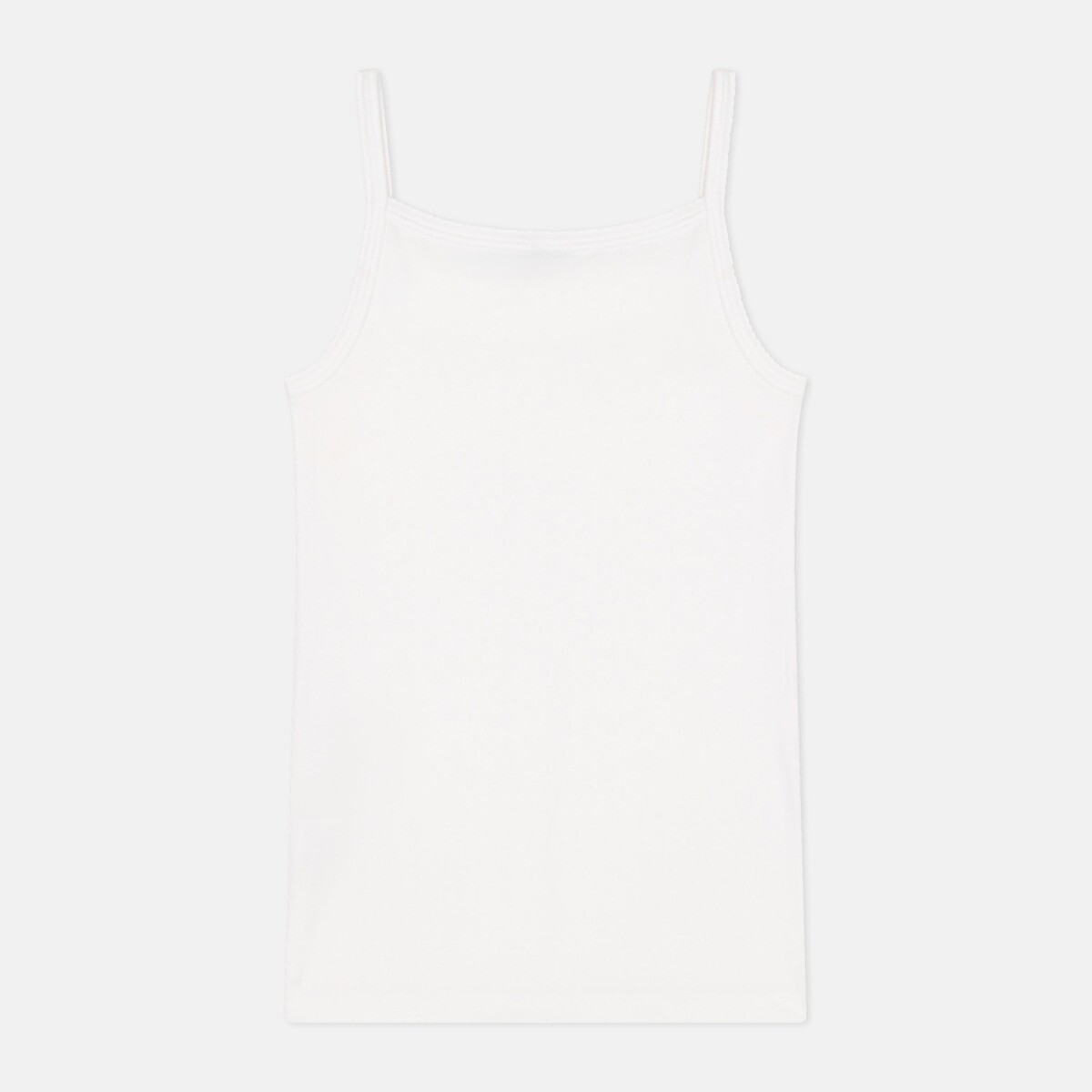 Débardeur à bretelles blanc, PETIT BATEAU