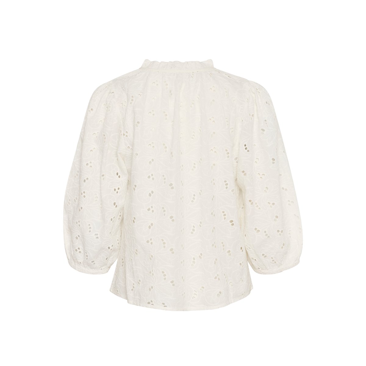 Blouse with long sleeve blanc chalk, KAFFE